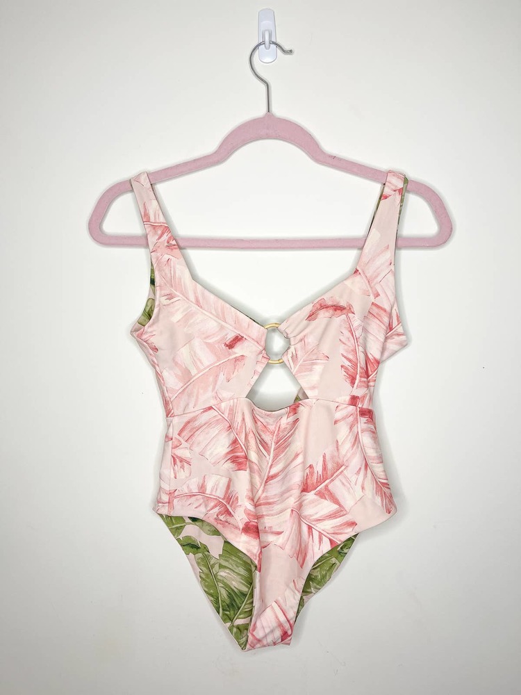 Show Me Your Mumu Summer One Piece Swim Suit in Majestic Palm Size Small - Picture 4 of 7